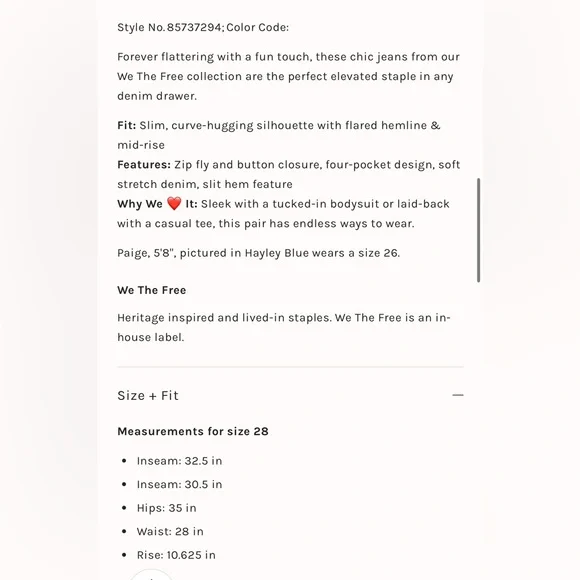 Free People We The Free Level Up Slit Slim Flare Jeans - Picture 5 of 8